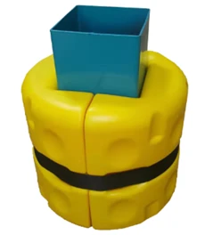 Anti-collision Rack Protector angle 4