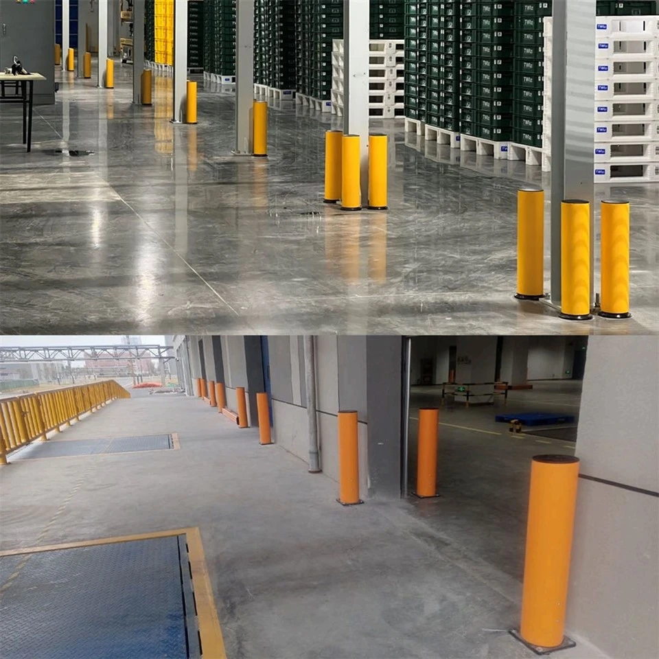 Customized Storage Safety Plastic Anti-collision Column Bollard angle 4