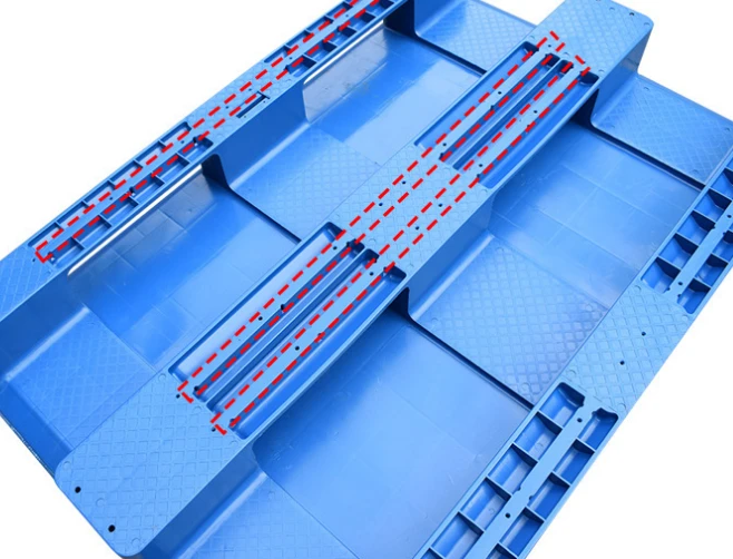 Flat Stacked Plastic Pallet angle 3