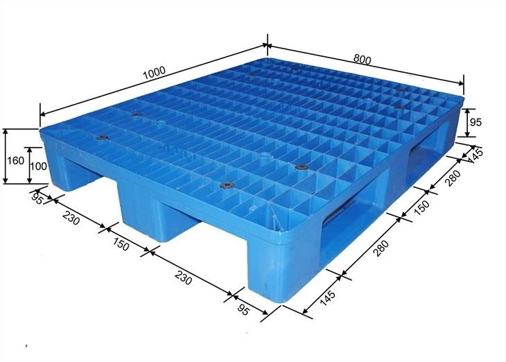 HDPE Pallet 3 Skids Euro Plastic Pallet angle 3