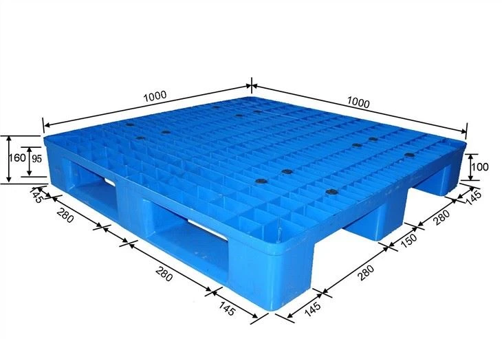 HDPE Pallet 3 Skids Euro Plastic Pallet angle 4