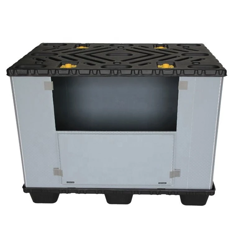 Hdpe Plastic PP Collapsible Pallet Sleeve Storage Box angle 3