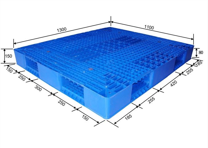 Heavy Duty Grid Double Sided Plastic Pallet angle 4