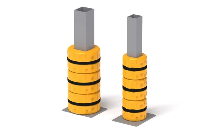 Industrial Crash Protection Bollard angle 2