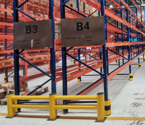 Warehouse Rack Anti-Collision Guardrails angle 3